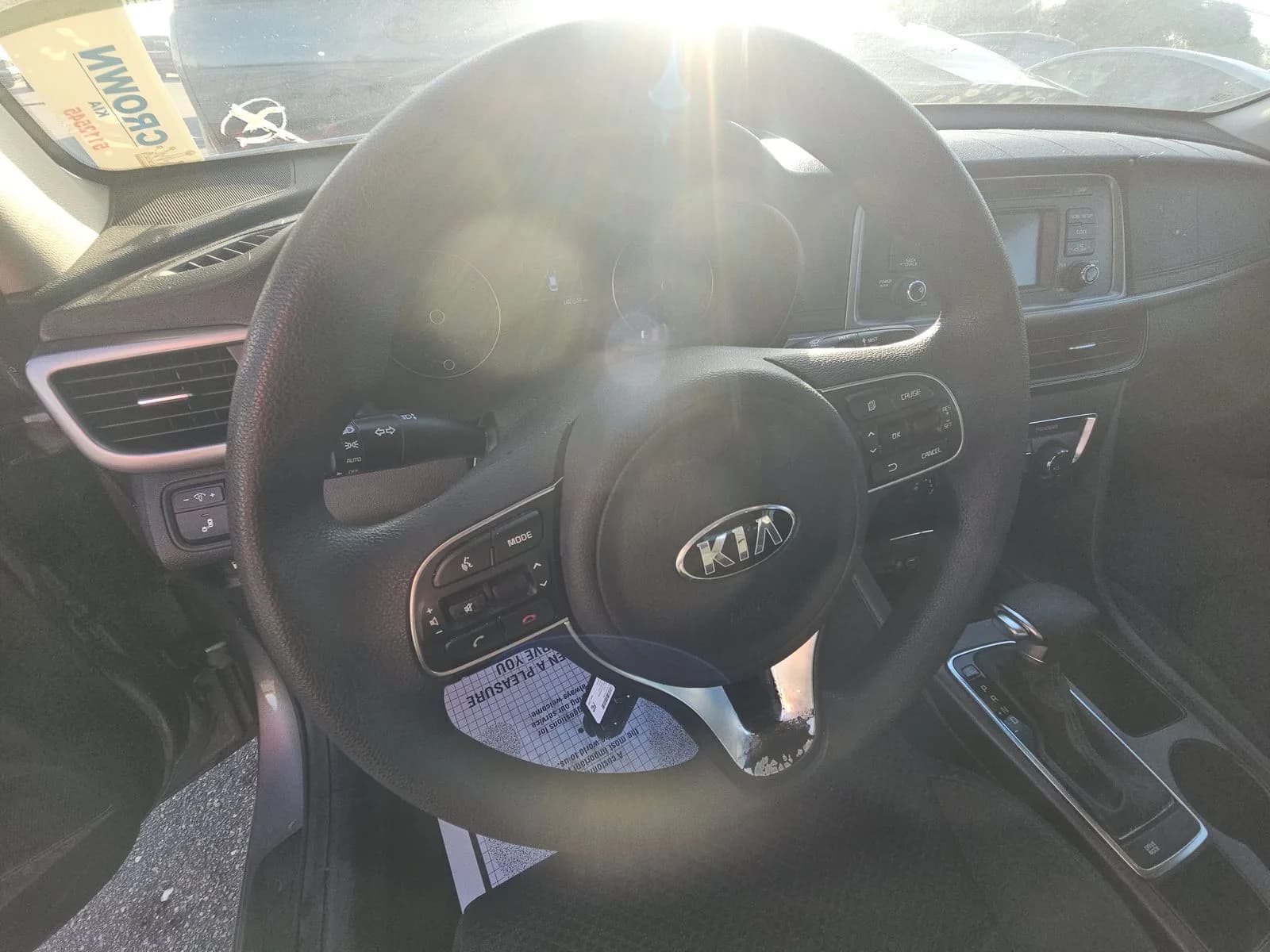 2016 Kia Optima — rear seats